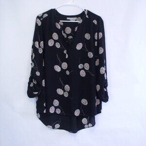 Daniel Rainn Black Floral Top